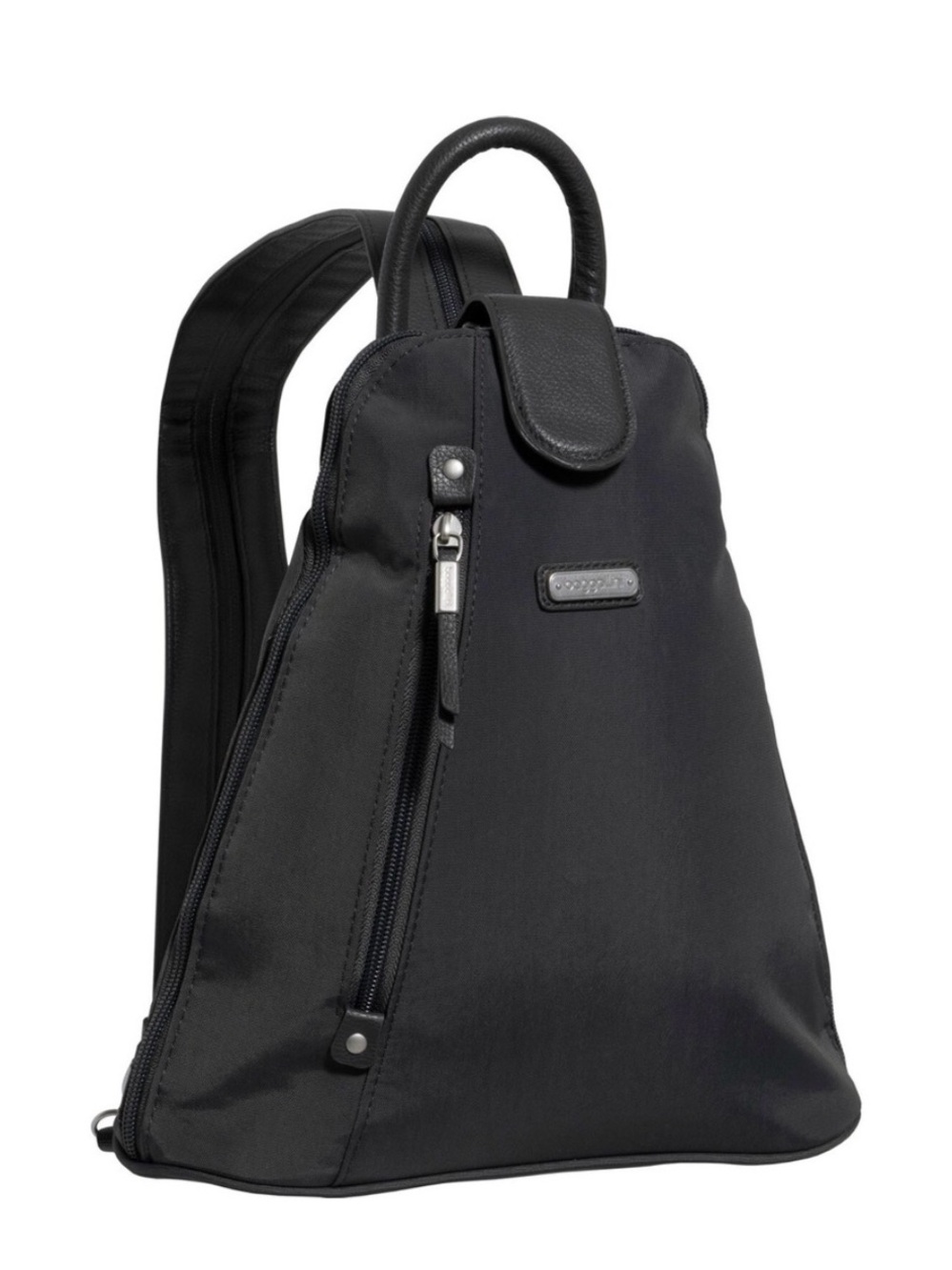Black Sling Backpack - Baggallini Unisex Crossbody Bag